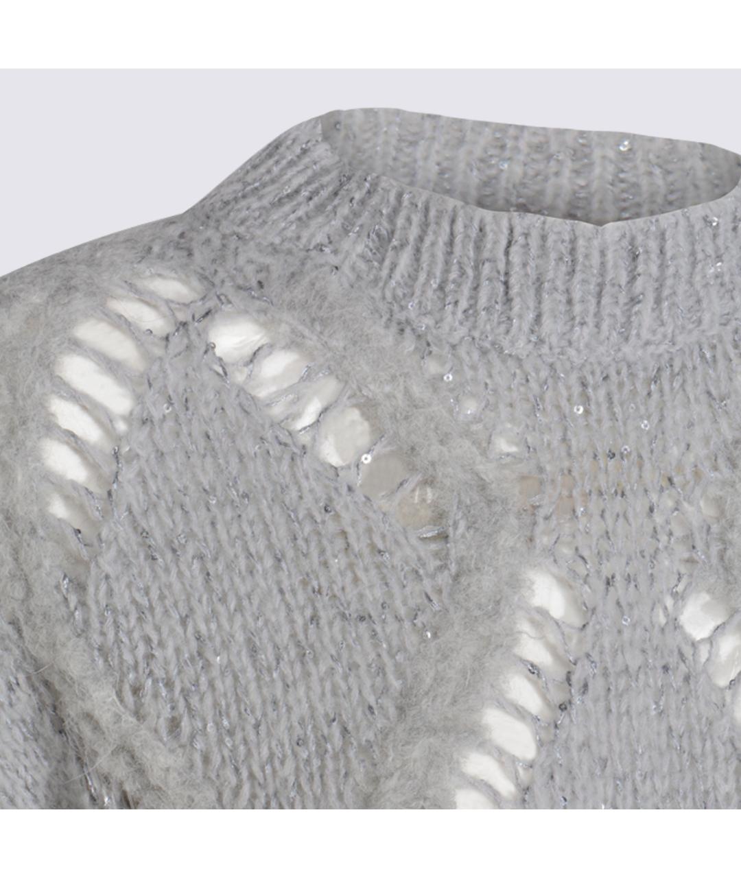 ANTONELLI FIRENZE Серый шерстяной джемпер / свитер, фото 3