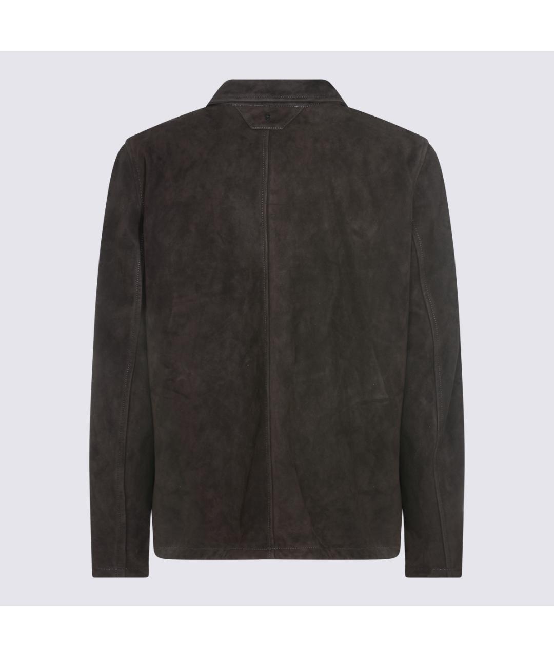 SALVATORE SANTORO Коричневая кожаная куртка, фото 2