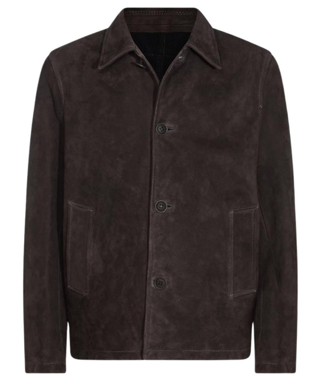 SALVATORE SANTORO Коричневая кожаная куртка, фото 1