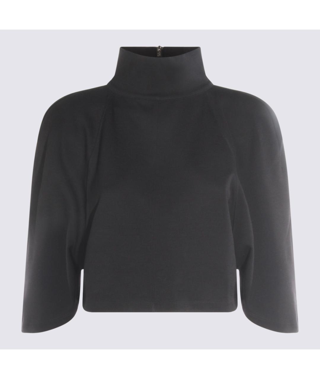 THOM KROM Черный вискозный джемпер / свитер, фото 4