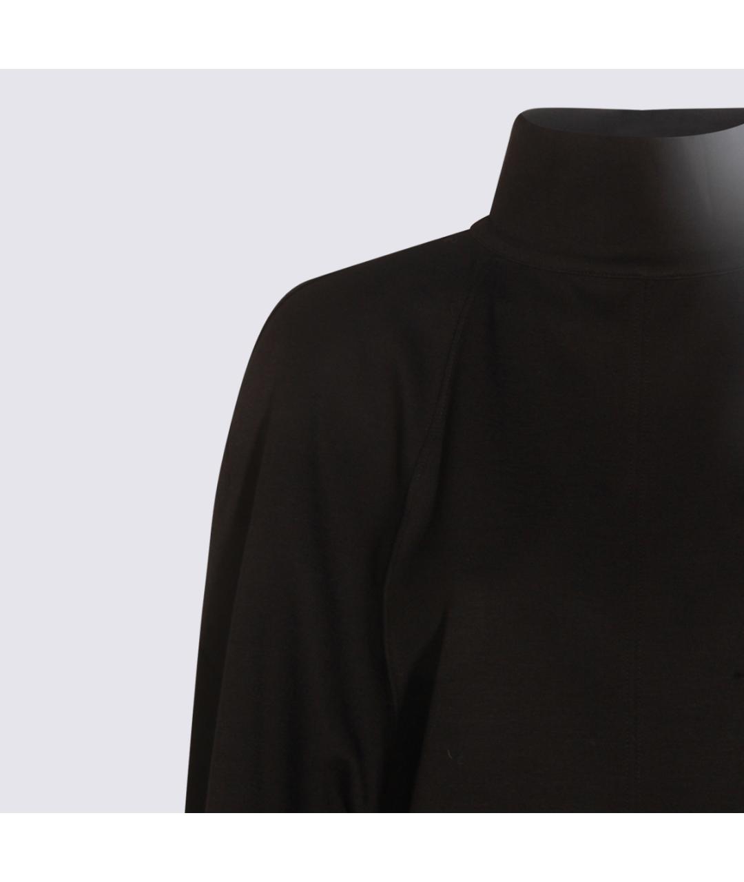 THOM KROM Черный вискозный джемпер / свитер, фото 3