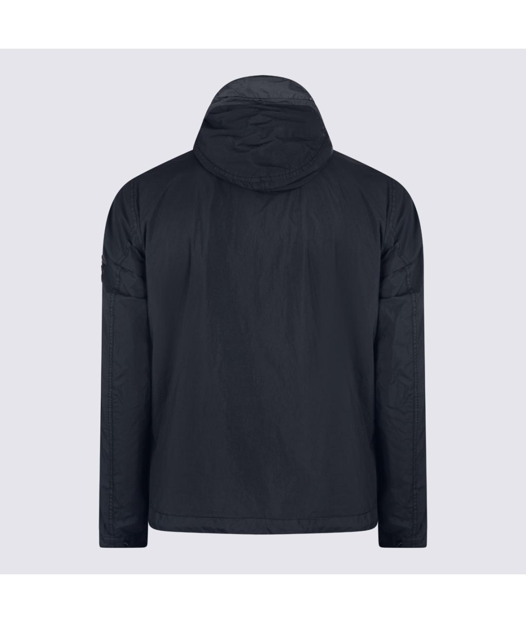 STONE ISLAND Черная полиамидовая куртка, фото 2