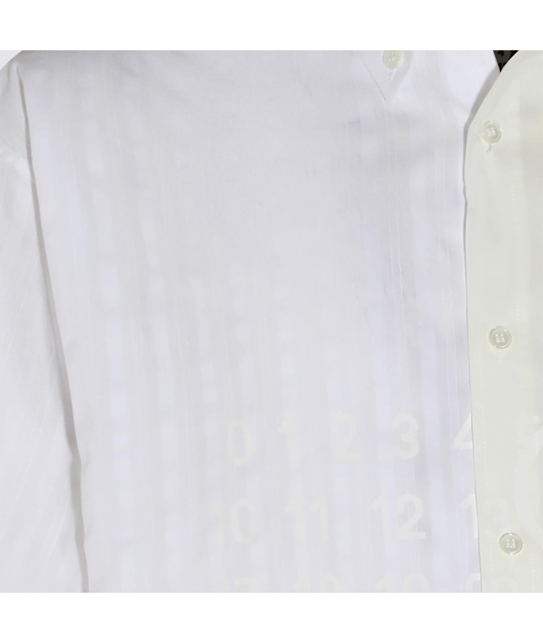 MM6 MAISON MARGIELA Белая хлопковая кэжуал рубашка, фото 4