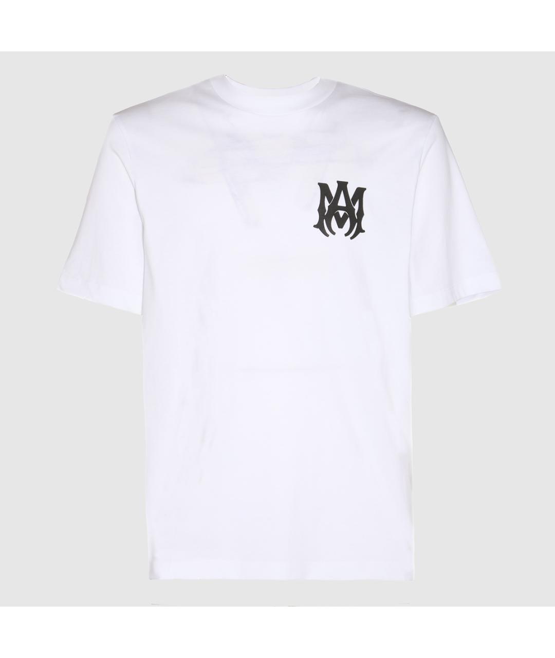 AMIRI Белая хлопковая футболка, фото 3