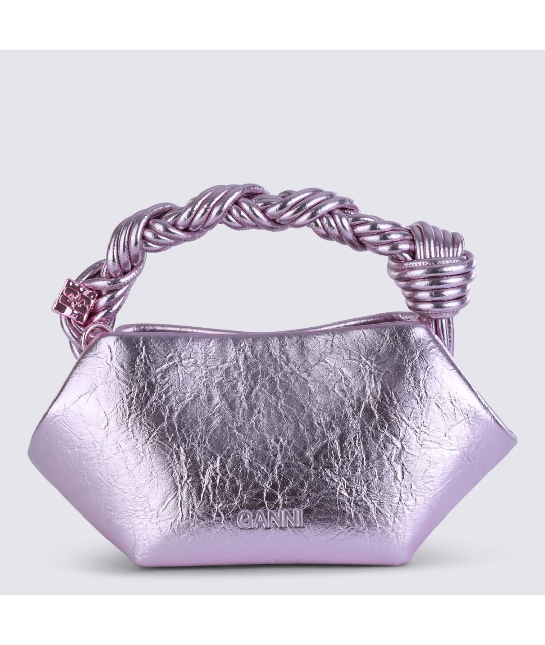 GANNI Фиолетовая сумка с короткими ручками, фото 3