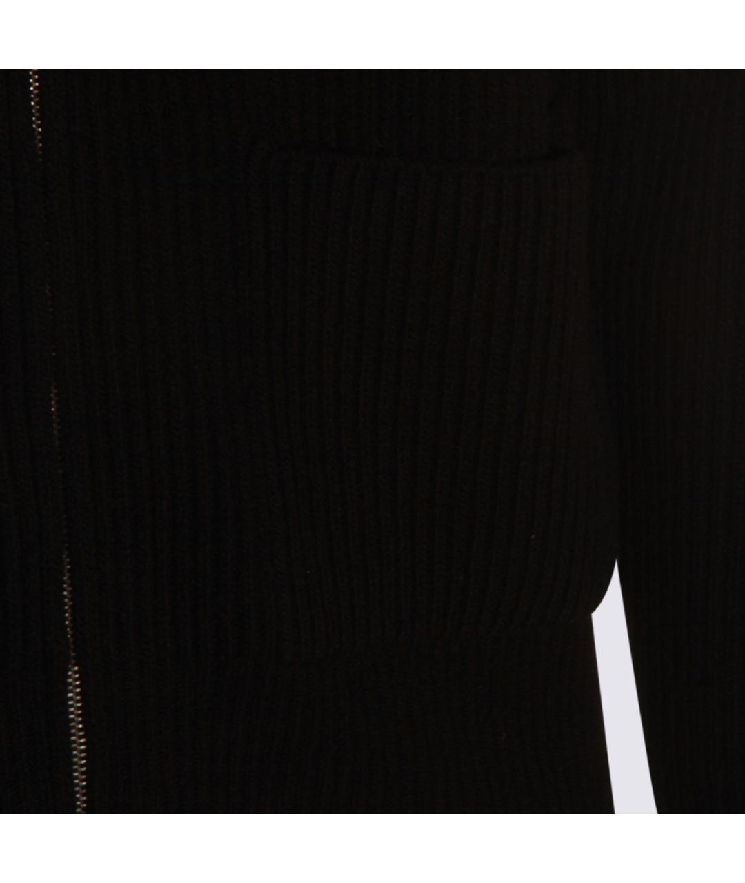 LARDINI Черный шерстяной кардиган, фото 3