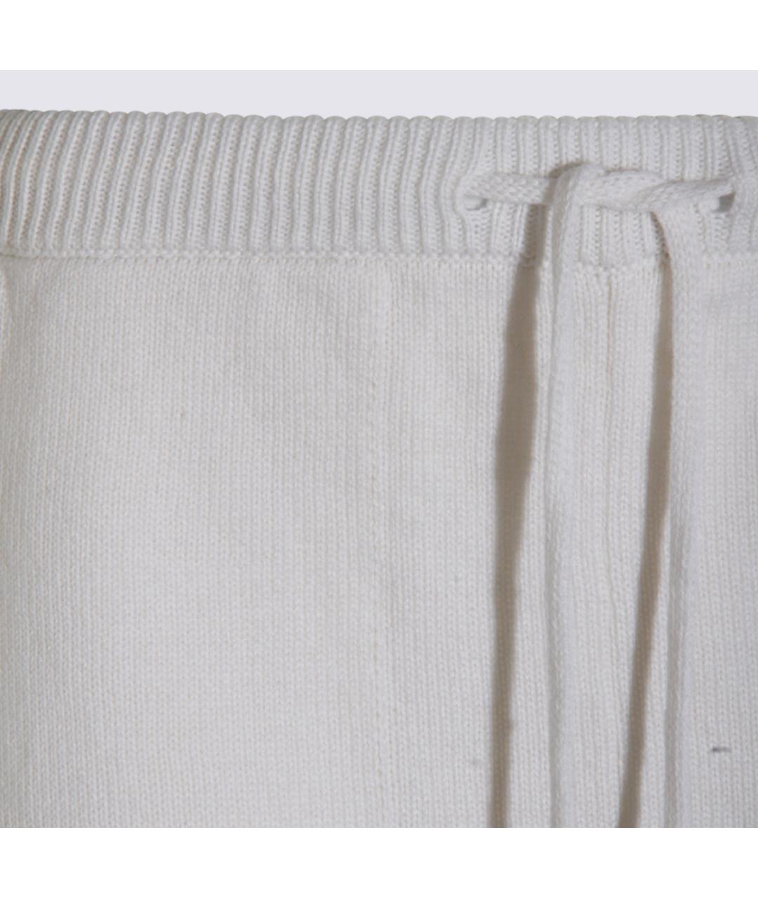 ANTONELLI FIRENZE Белые шерстяные брюки широкие, фото 3