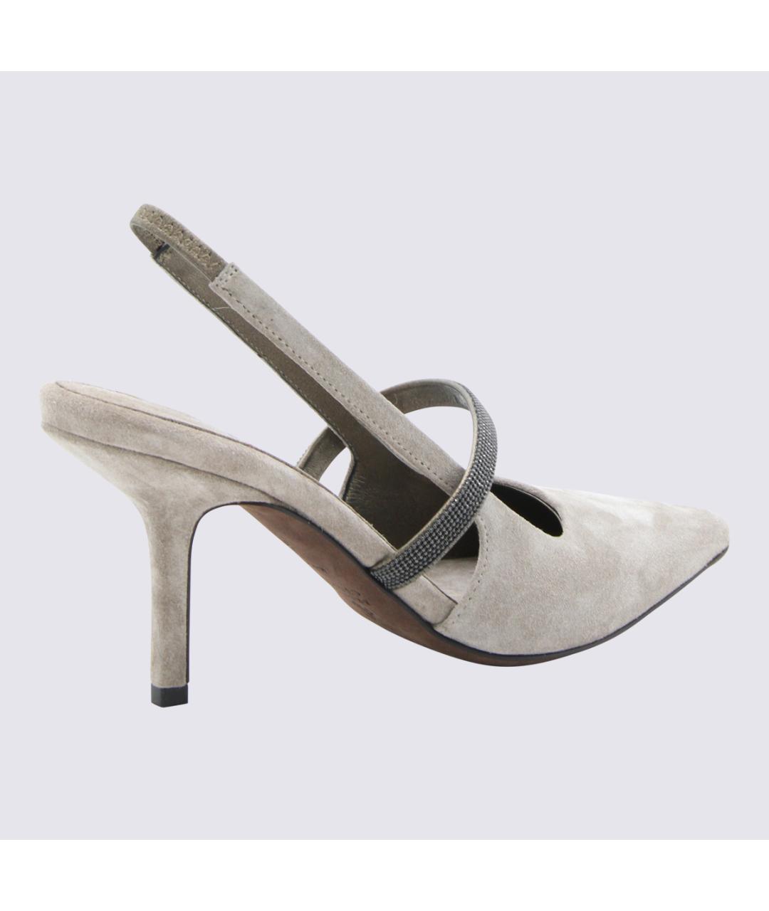 BRUNELLO CUCINELLI Белые кожаные туфли, фото 2