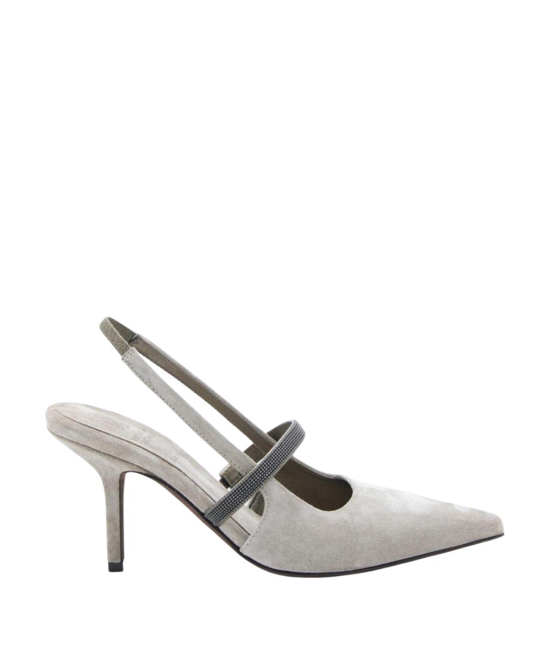 BRUNELLO CUCINELLI Белые кожаные туфли, фото 1