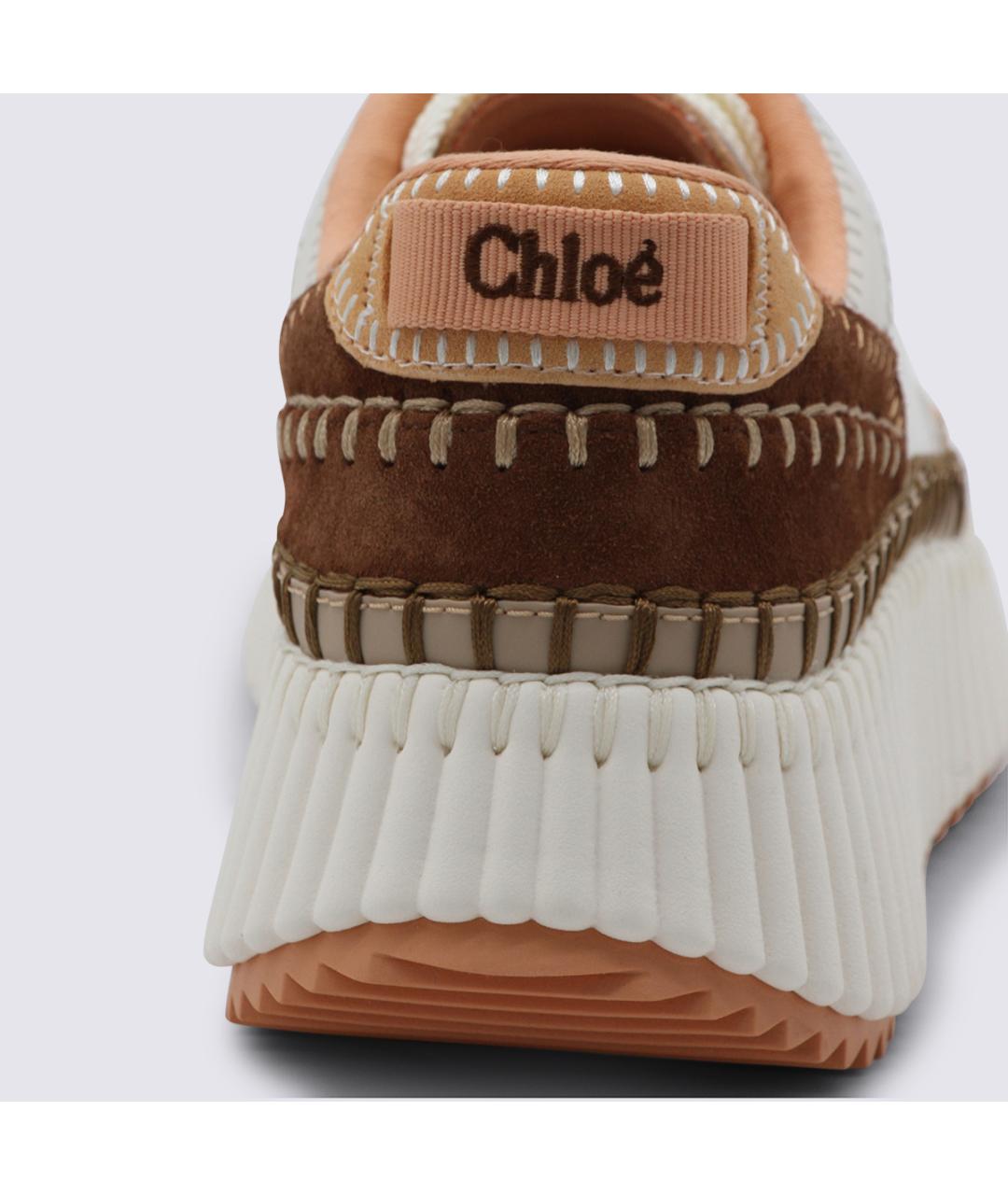 CHLOE Мульти кожаные кроссовки, фото 4