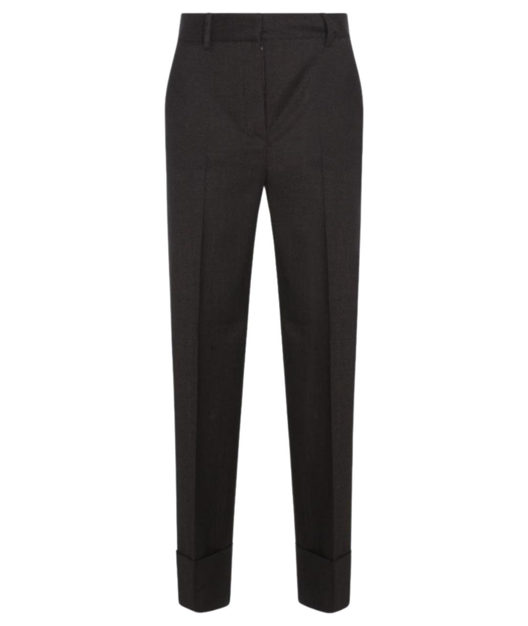 ANTONELLI FIRENZE Коричневые шерстяные прямые брюки, фото 1