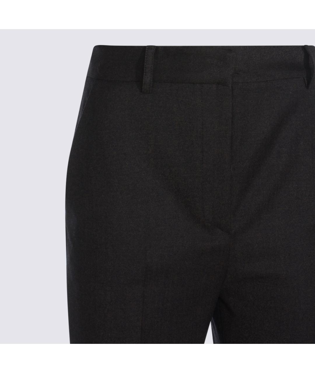 ANTONELLI FIRENZE Коричневые шерстяные прямые брюки, фото 3