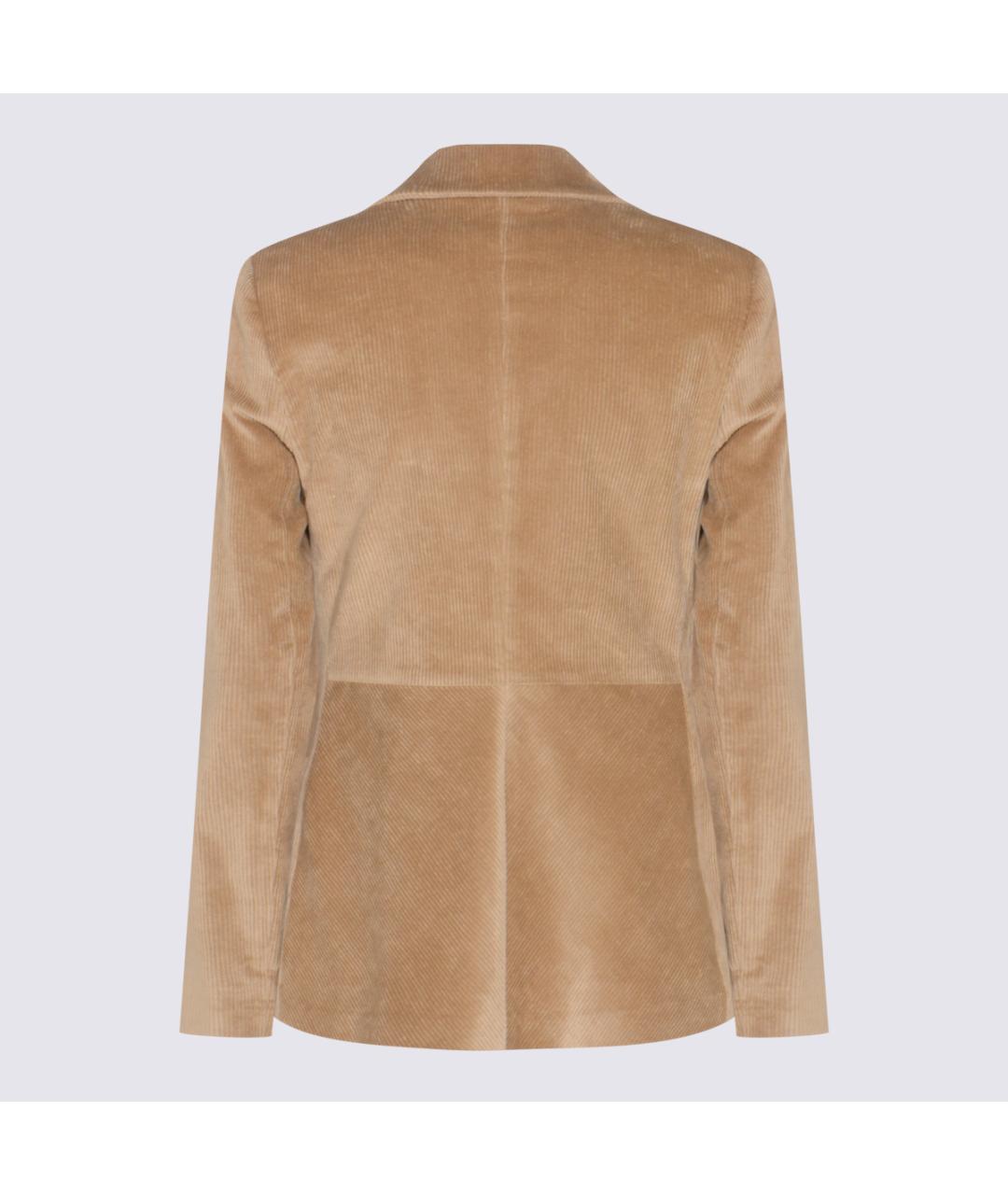 ANTONELLI FIRENZE Бежевый хлопковый жакет/пиджак, фото 2