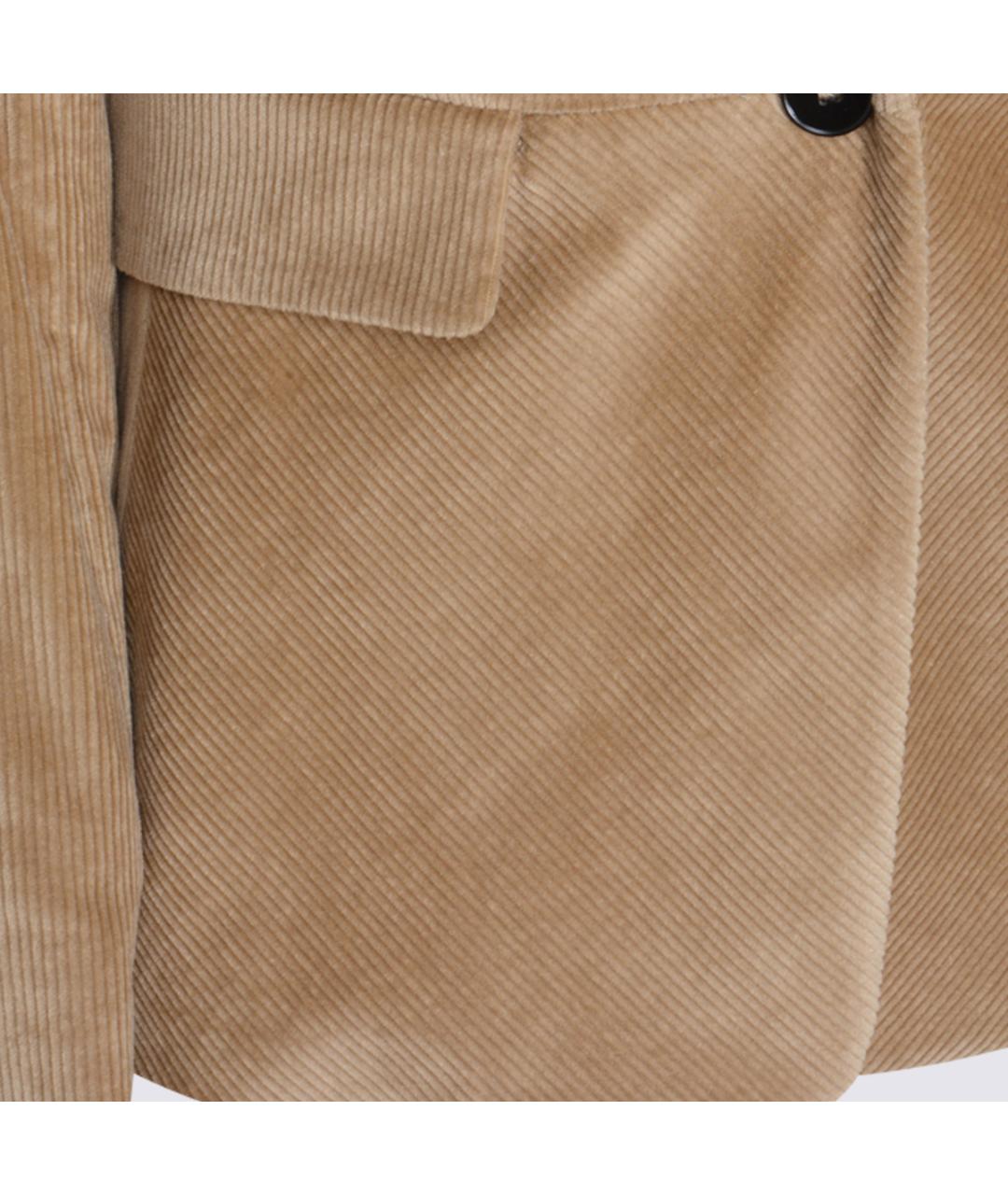 ANTONELLI FIRENZE Бежевый хлопковый жакет/пиджак, фото 3