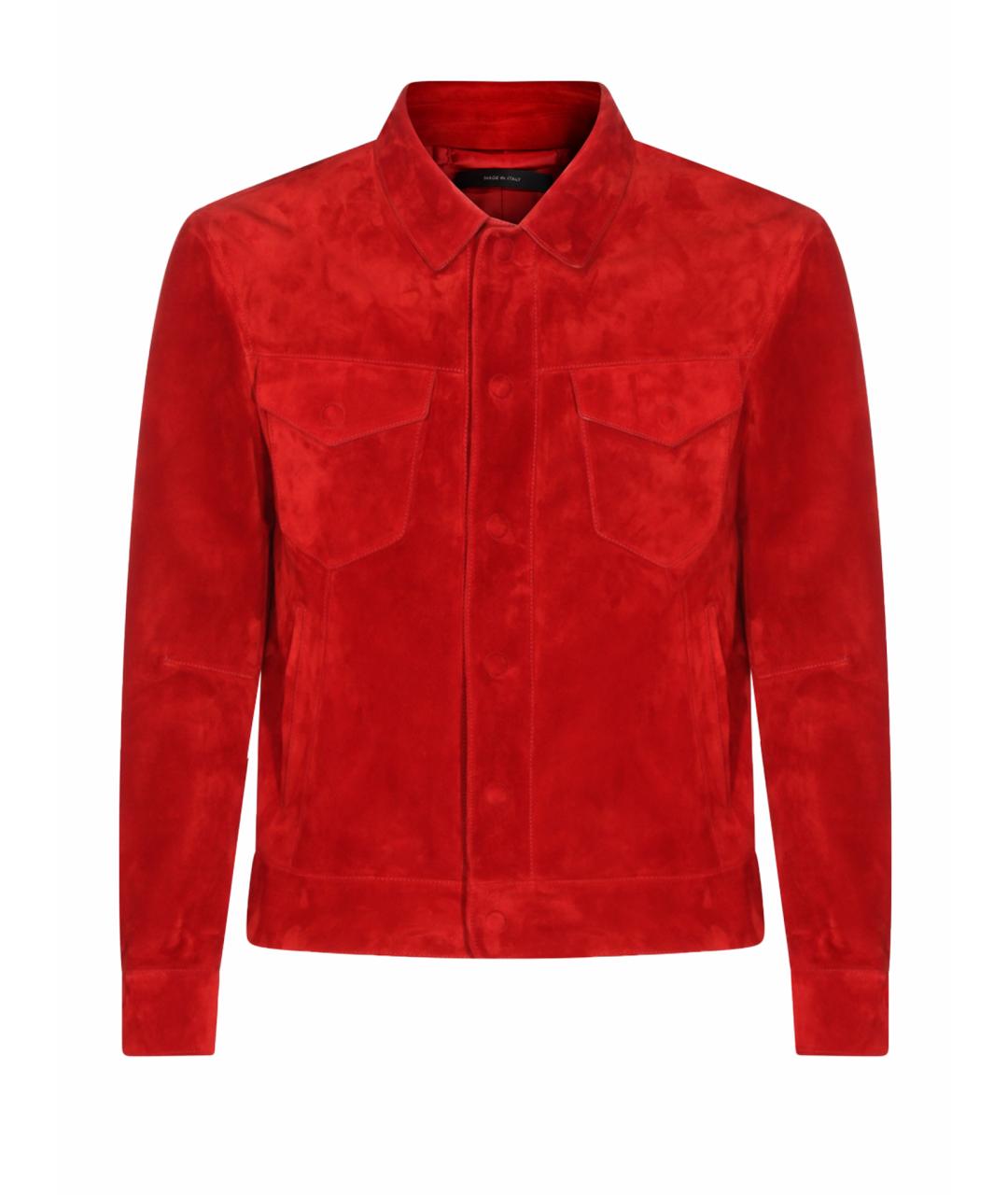 TOM FORD Красная кожаная куртка, фото 1
