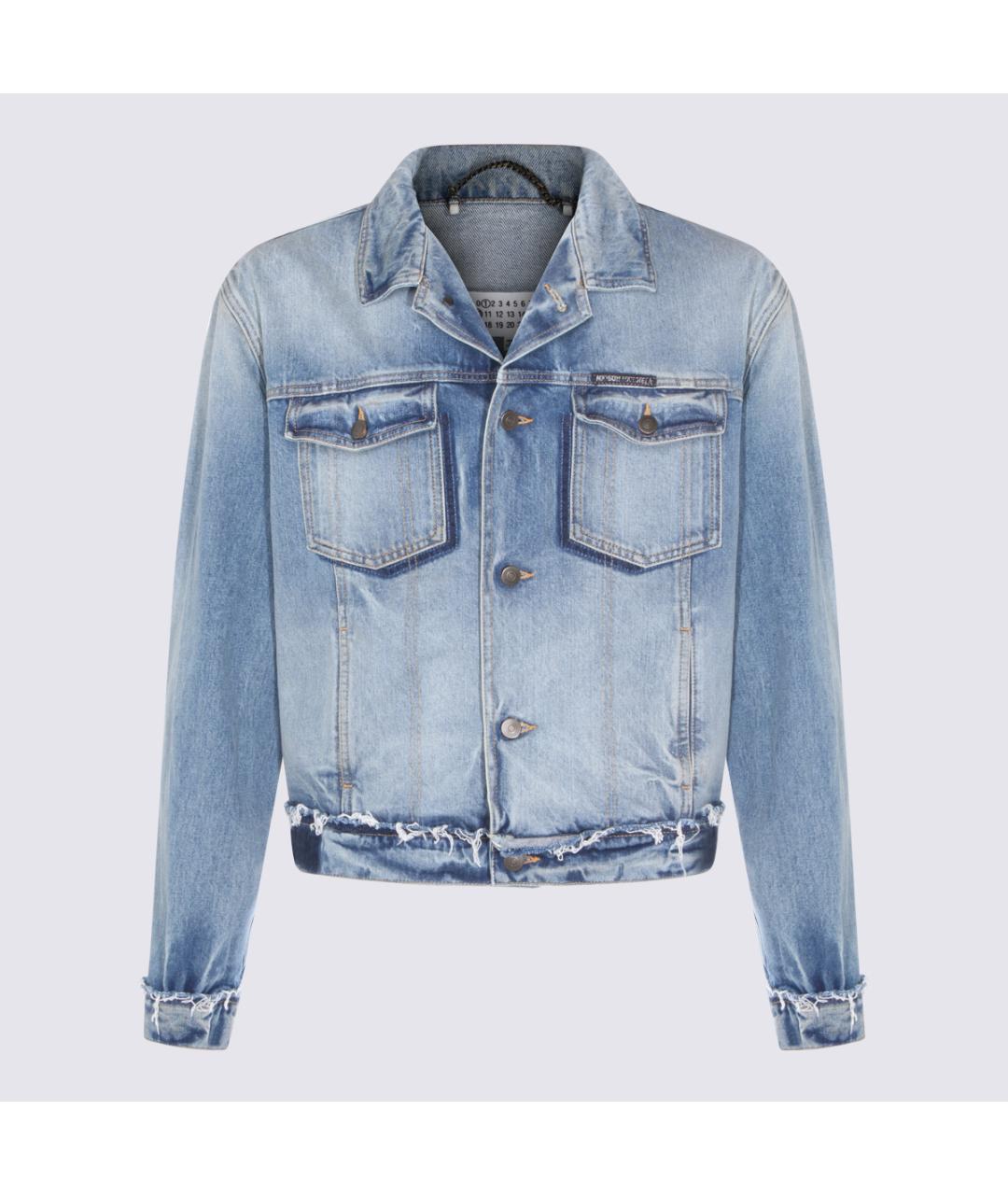 MAISON MARGIELA Голубая хлопковая куртка, фото 5