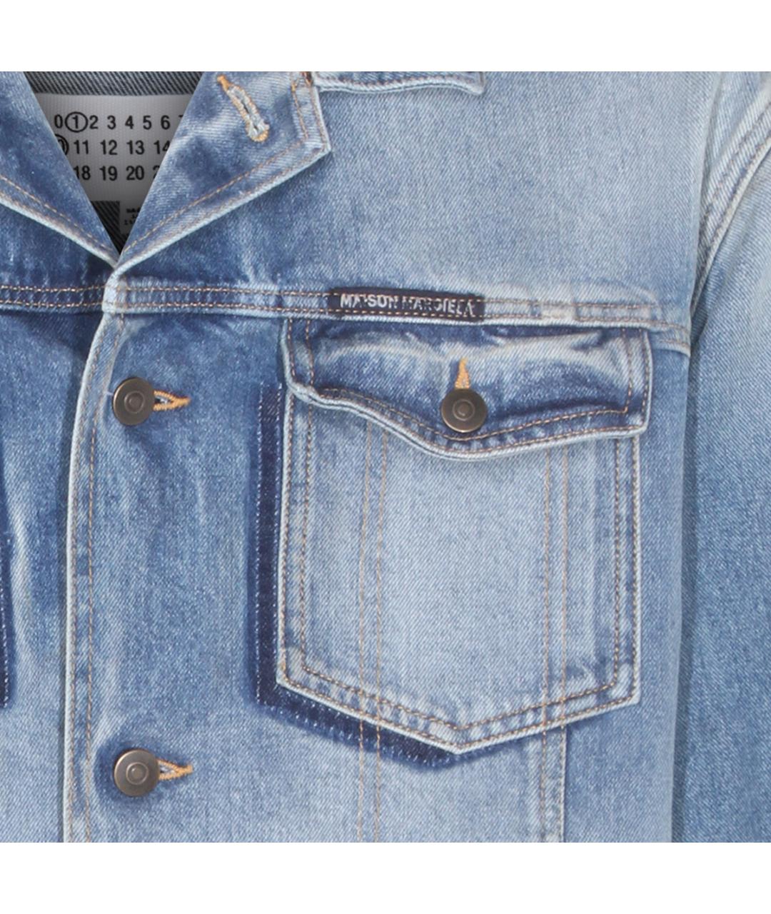 MAISON MARGIELA Голубая хлопковая куртка, фото 3