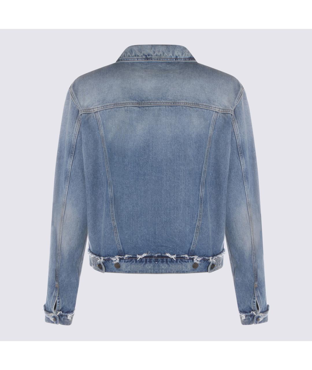 MAISON MARGIELA Голубая хлопковая куртка, фото 2