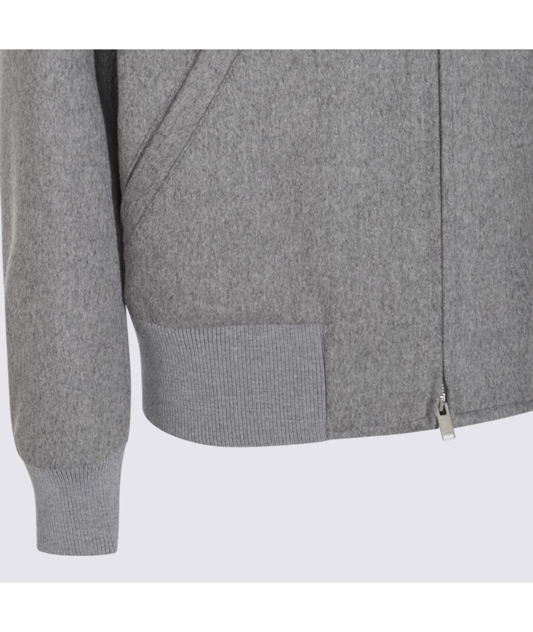 LARDINI Серая шерстяная куртка, фото 3