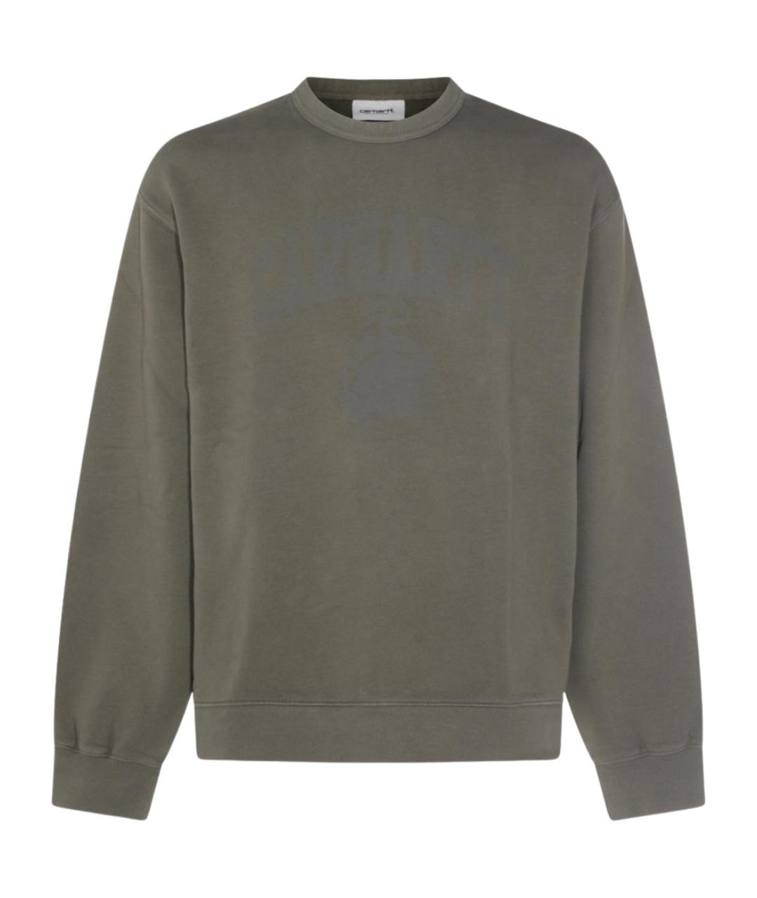 CARHARTT WIP Зеленый хлопковый джемпер / свитер, фото 1