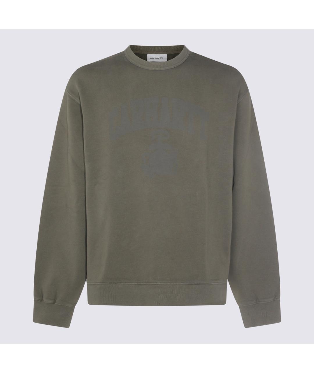 CARHARTT WIP Зеленый хлопковый джемпер / свитер, фото 4