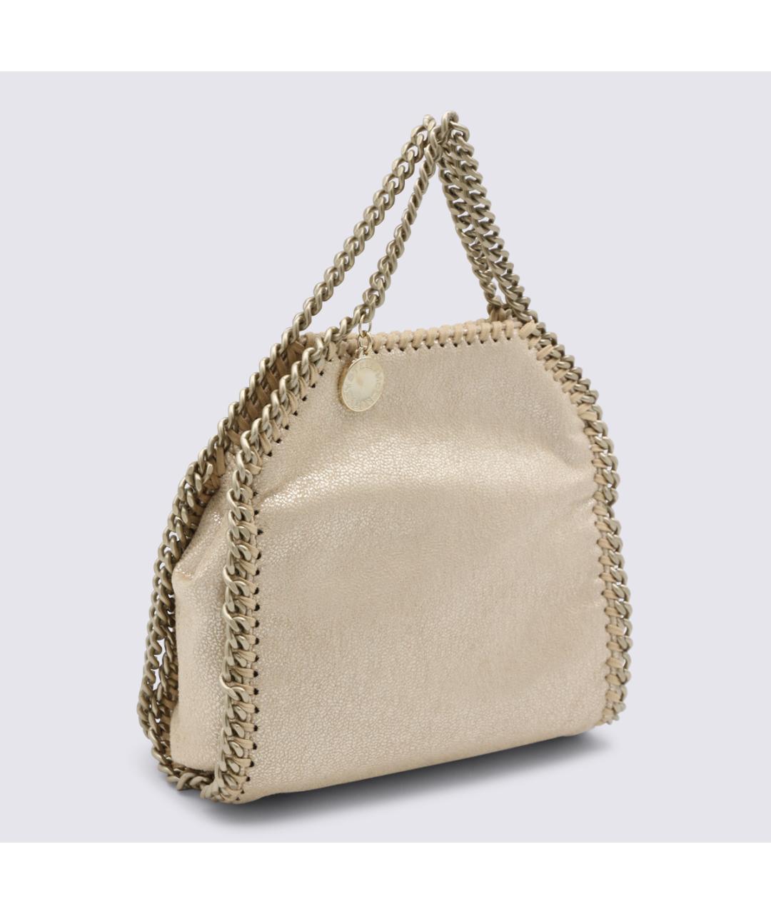 STELLA MCCARTNEY Золотая сумка тоут из искусственной кожи, фото 2