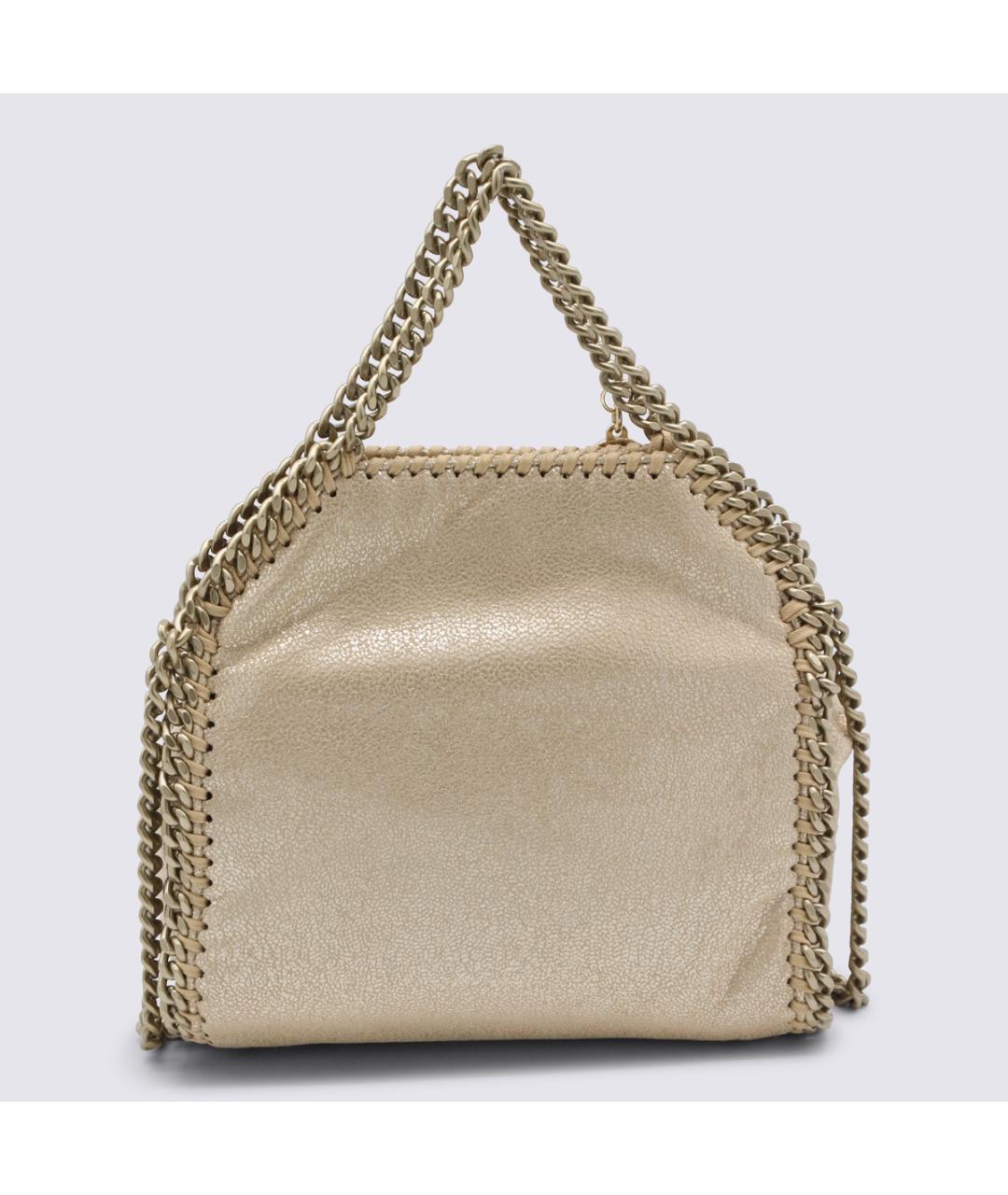 STELLA MCCARTNEY Золотая сумка тоут из искусственной кожи, фото 3