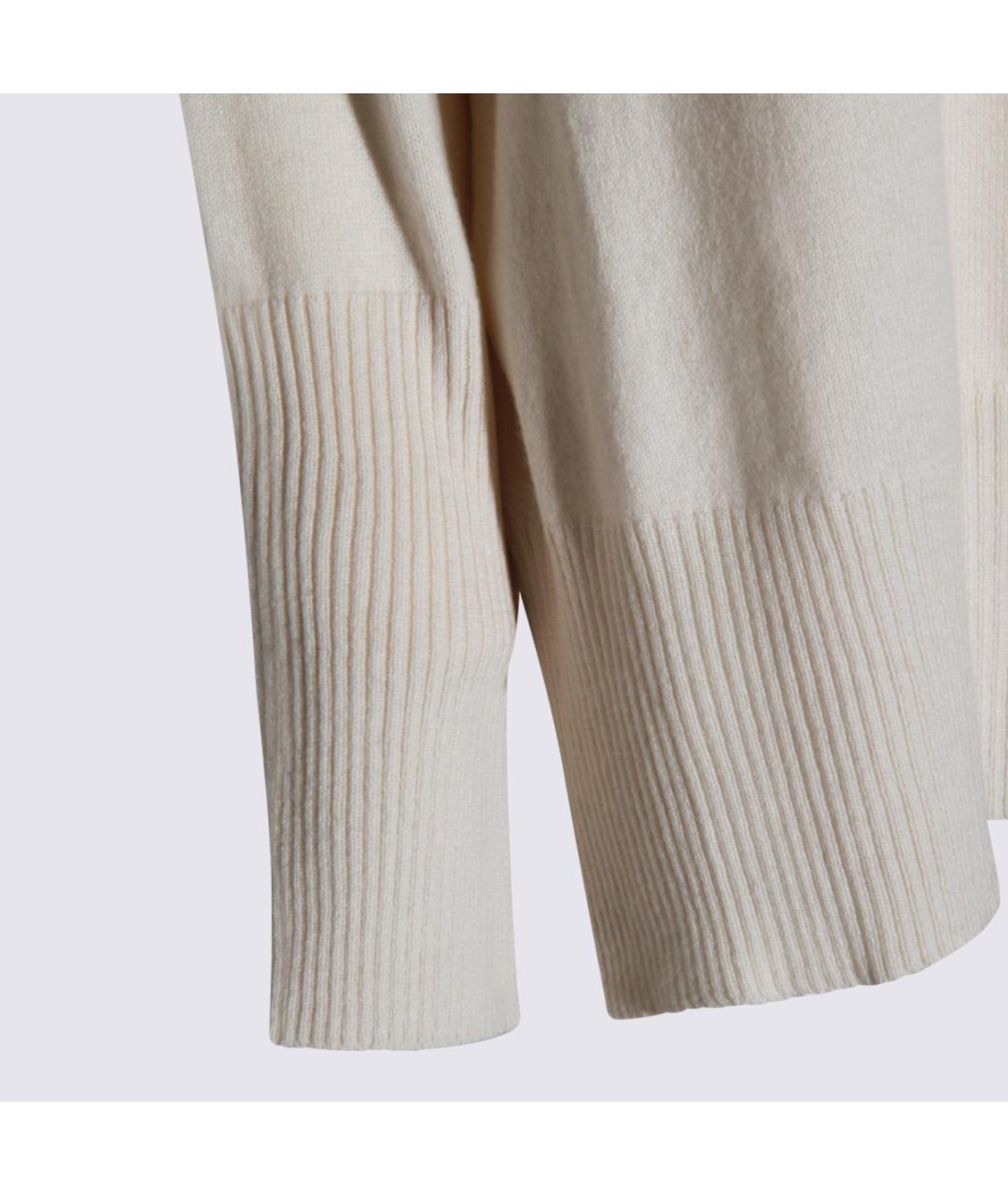 ANTONELLI FIRENZE Бежевый шерстяной джемпер / свитер, фото 3