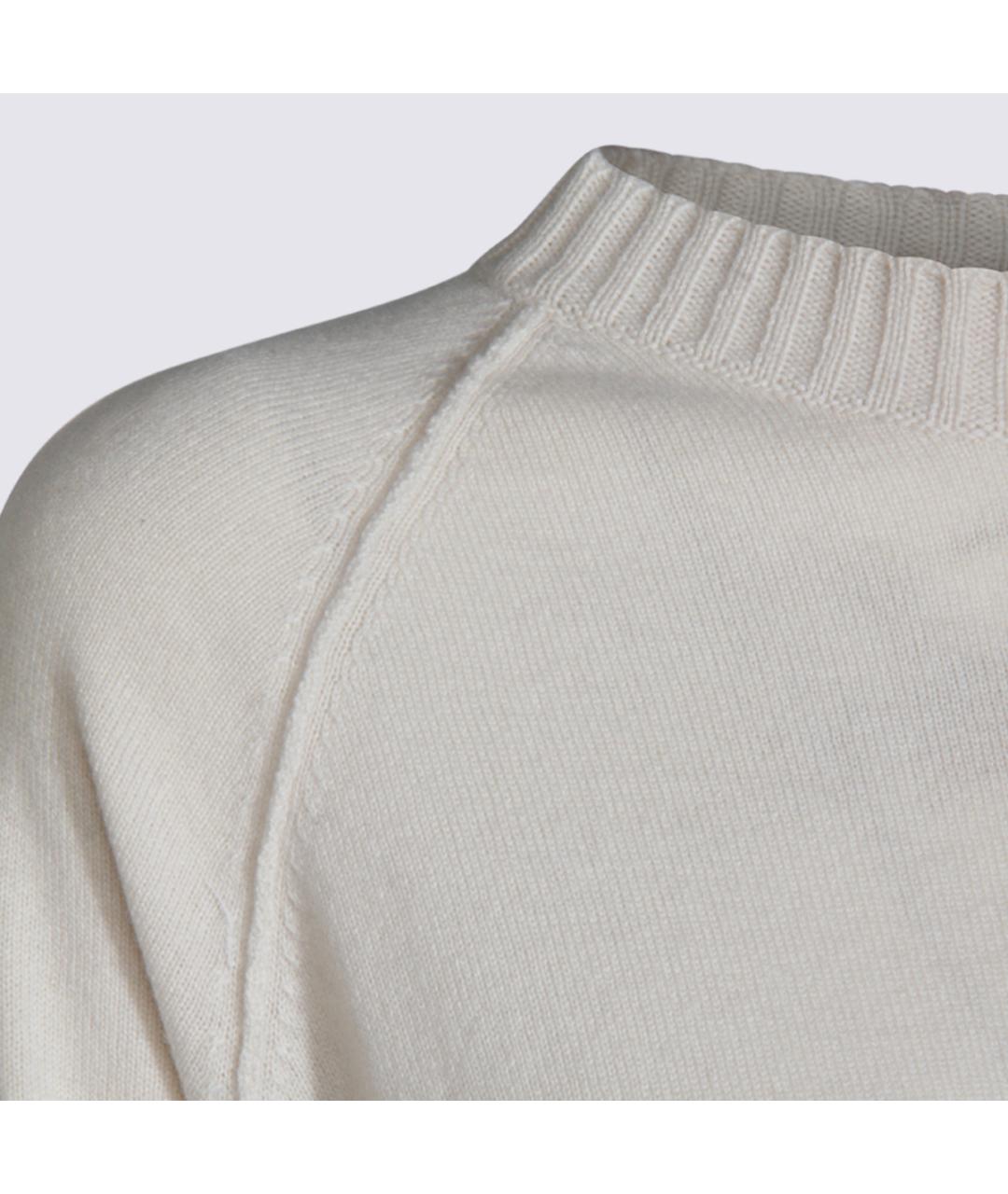 ANTONELLI FIRENZE Бежевый шерстяной джемпер / свитер, фото 4