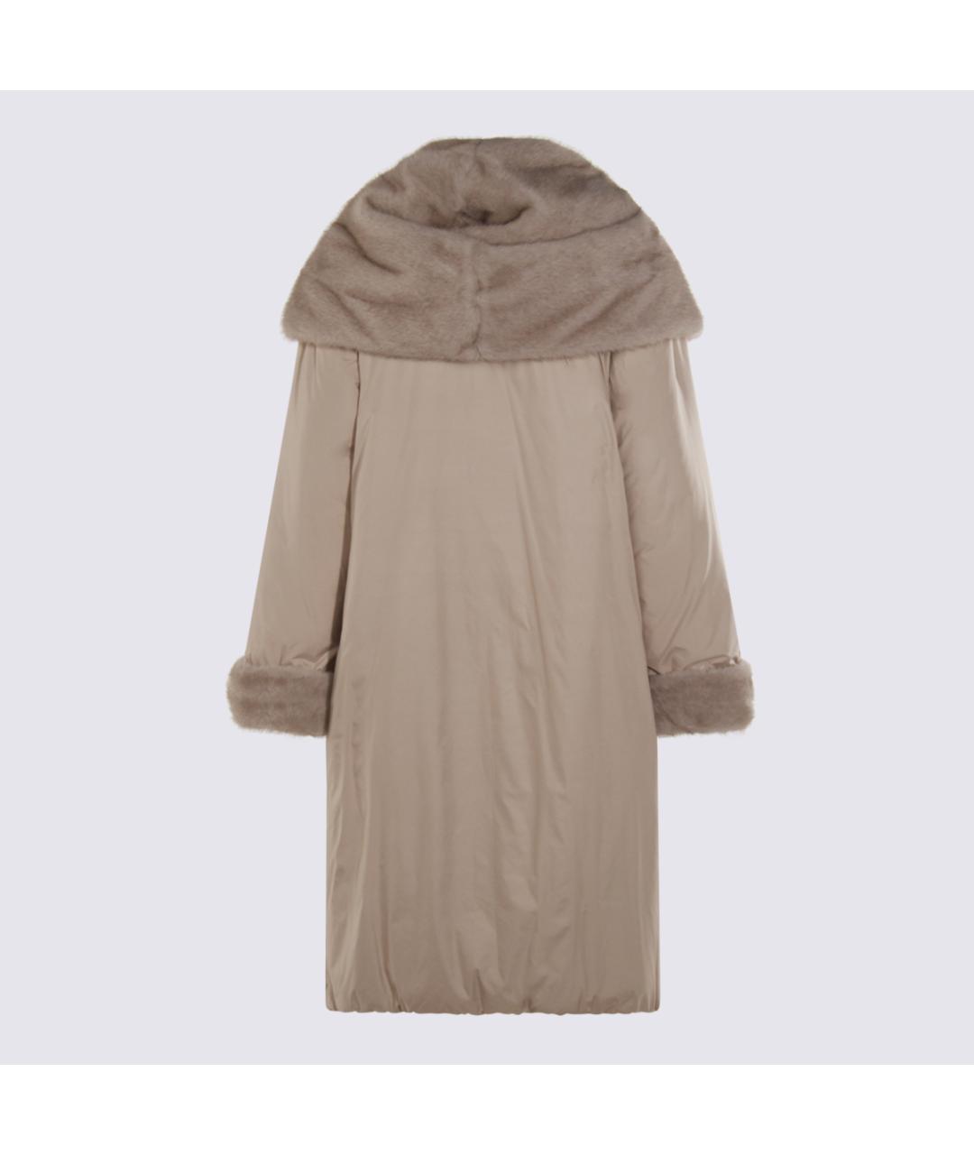 ANTONELLI FIRENZE Бежевое синтетическое пальто, фото 2