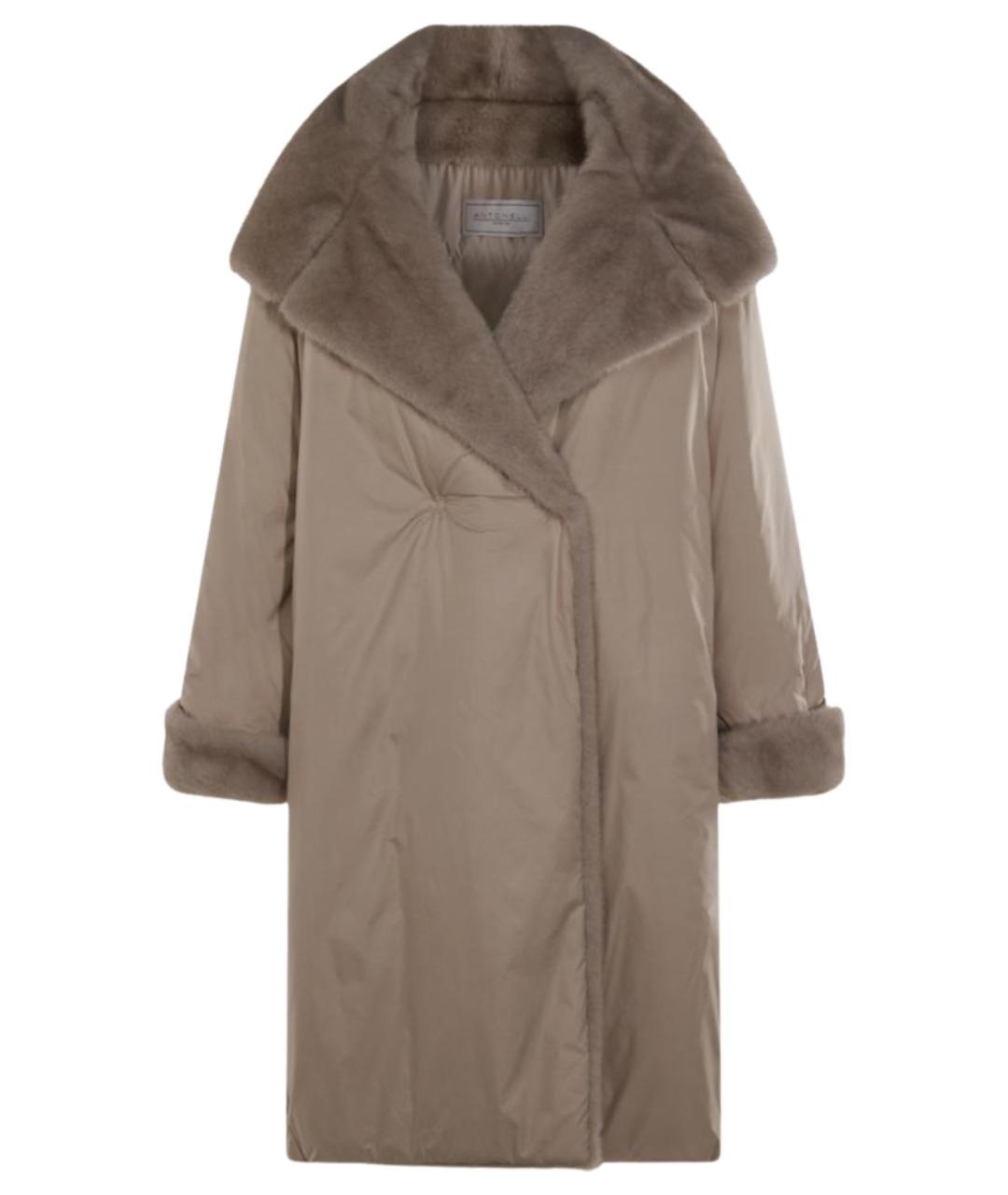 ANTONELLI FIRENZE Бежевое синтетическое пальто, фото 1