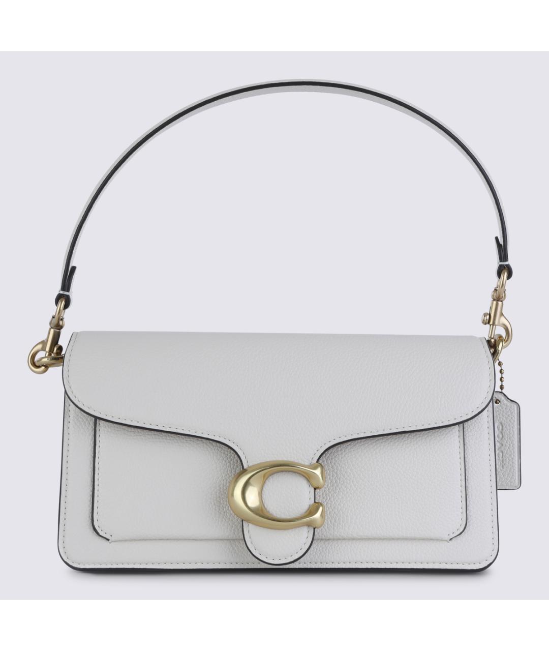 COACH Серая кожаная сумка тоут, фото 5