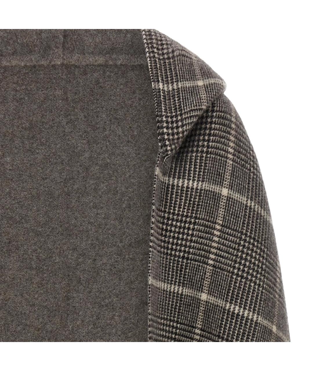 BRUNELLO CUCINELLI Бежевый шерстяной шарф, фото 3