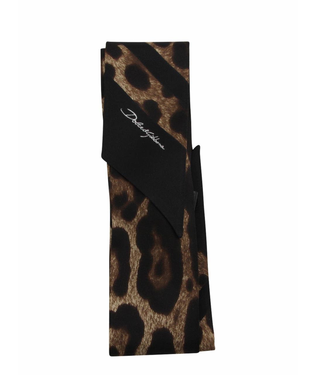 DOLCE&GABBANA Коричневый шарф, фото 1