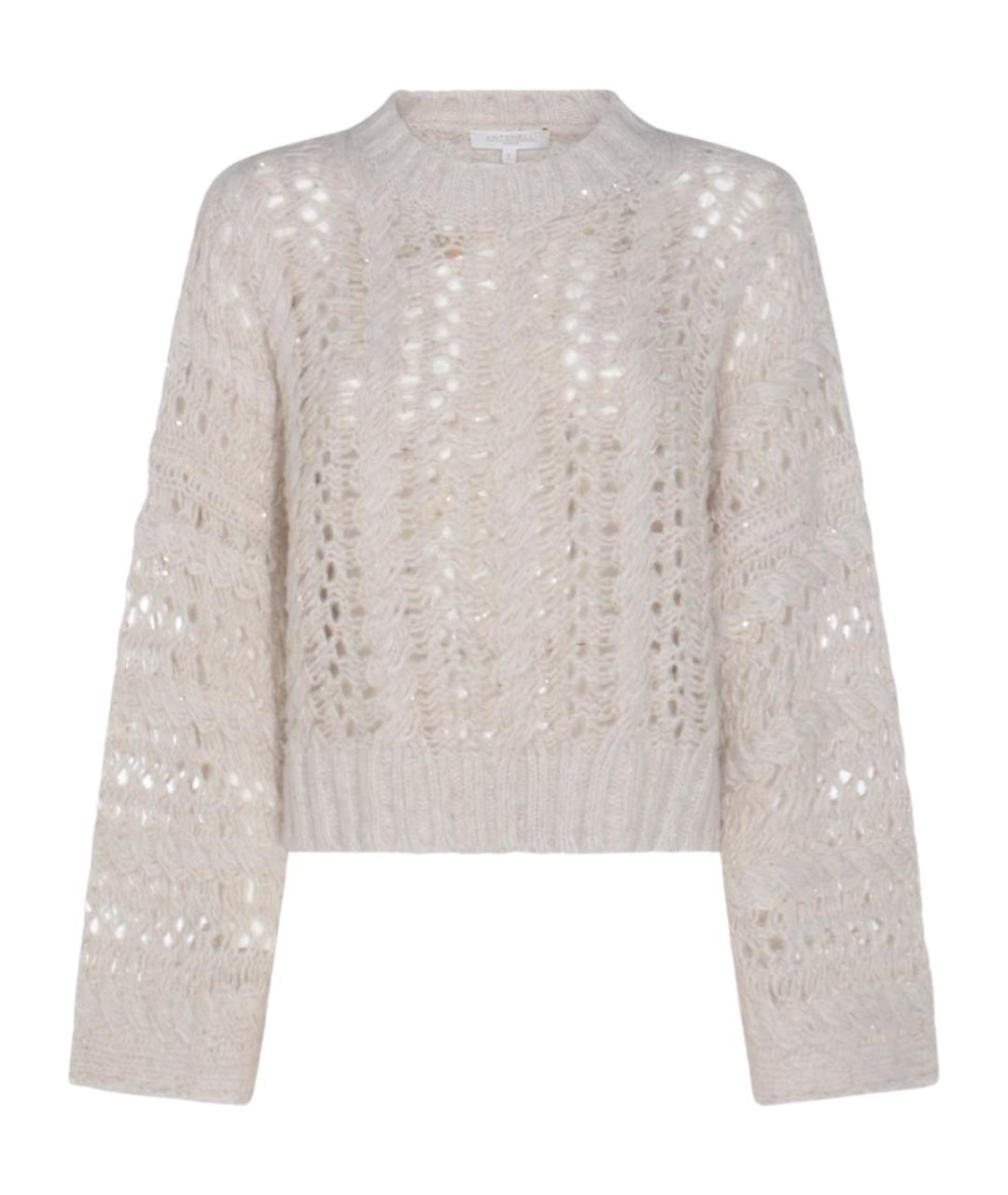 ANTONELLI FIRENZE Бежевый шерстяной джемпер / свитер, фото 1