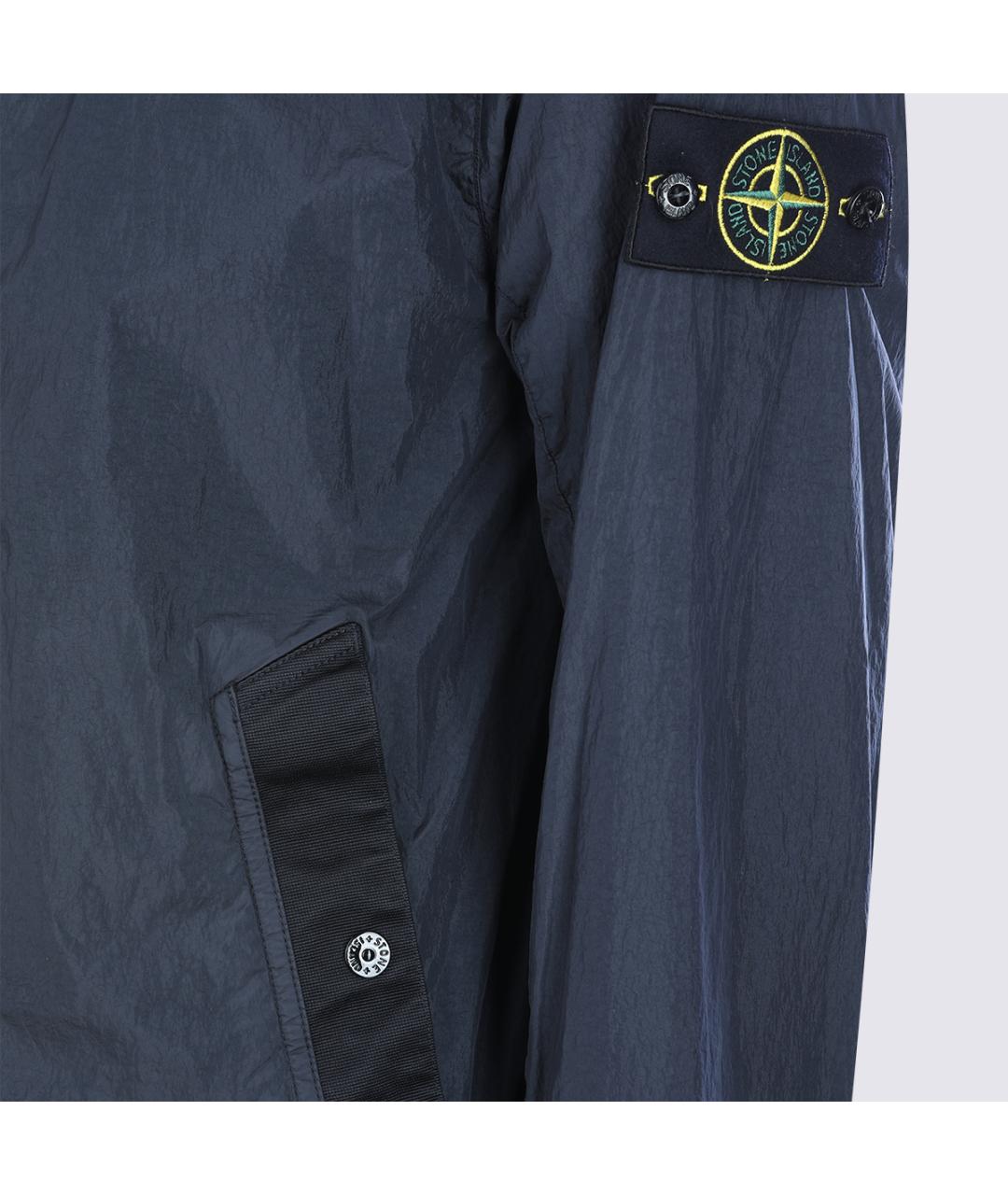 STONE ISLAND Синяя полиамидовая куртка, фото 4