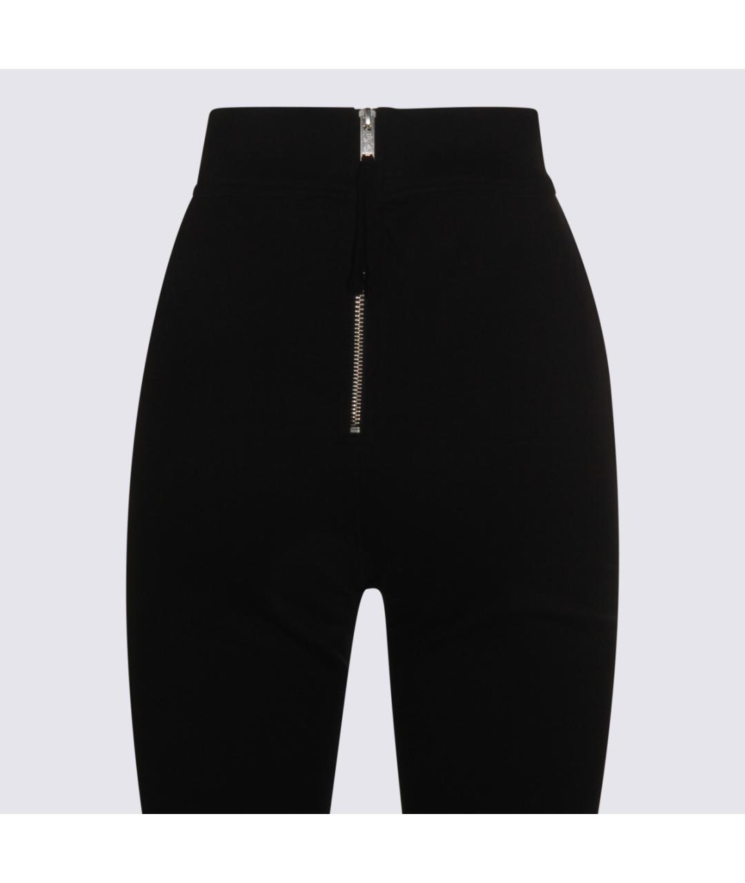 THOM KROM Черные вискозные прямые брюки, фото 4