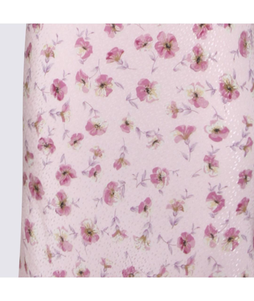 TWIN-SET Розовое вискозное повседневное платье, фото 4