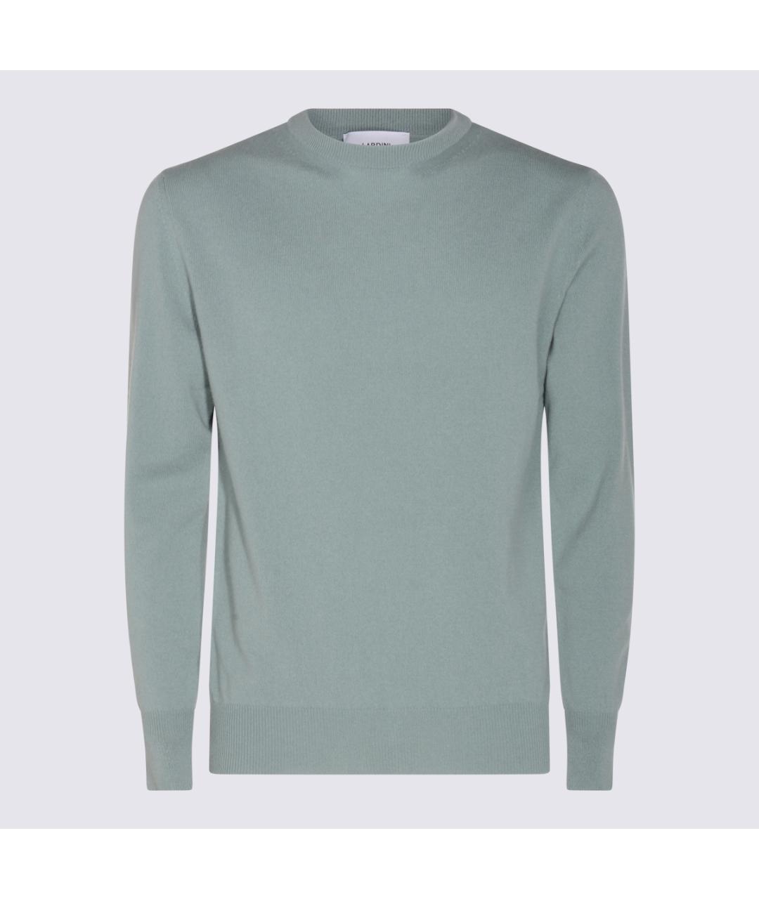 LARDINI Голубой шерстяной джемпер / свитер, фото 4