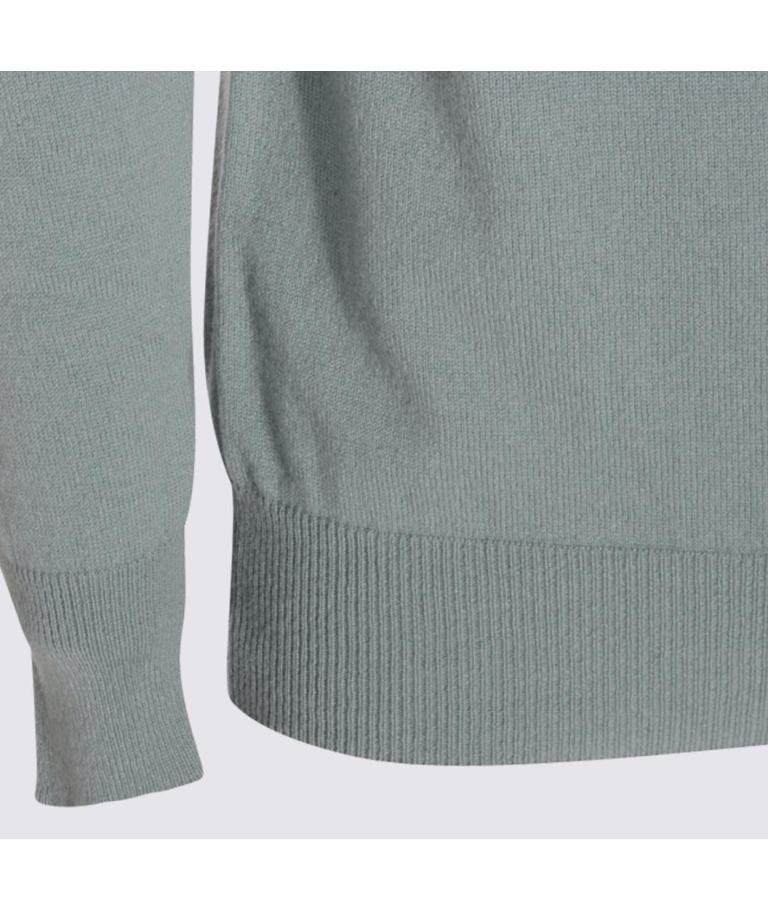 LARDINI Голубой шерстяной джемпер / свитер, фото 3