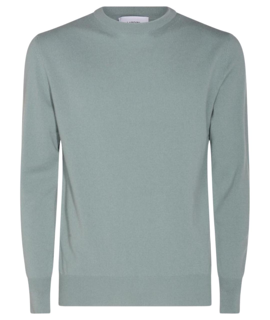 LARDINI Голубой шерстяной джемпер / свитер, фото 1