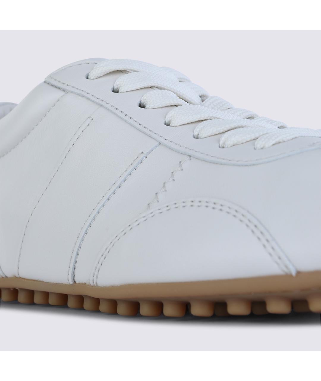 TOD'S Белые кожаные кроссовки, фото 4