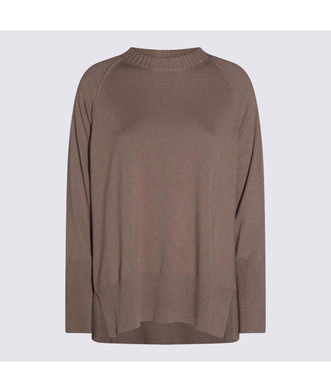 ANTONELLI FIRENZE Коричневый шерстяной джемпер / свитер, фото 5