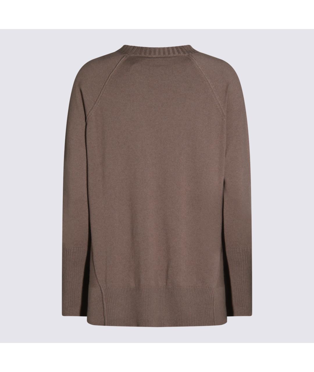 ANTONELLI FIRENZE Коричневый шерстяной джемпер / свитер, фото 2