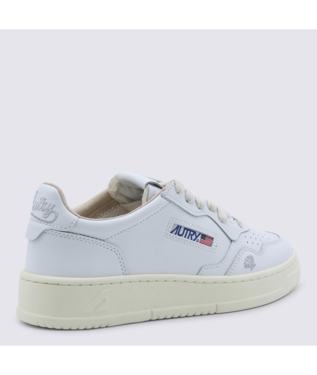 AUTRY Белые кожаные кроссовки, фото 3