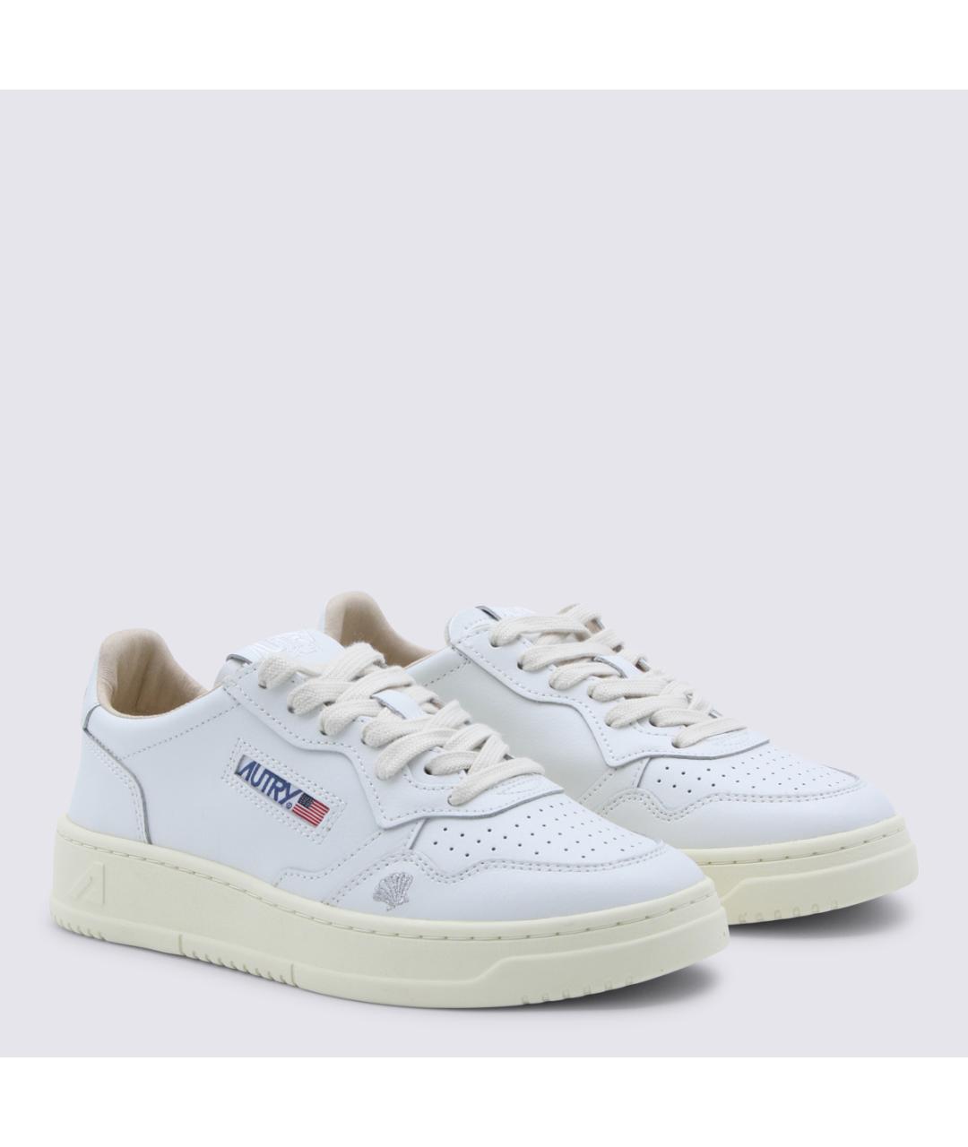 AUTRY Белые кожаные кроссовки, фото 2