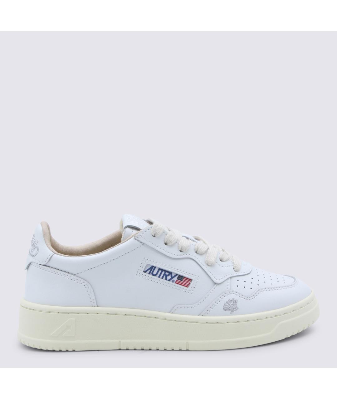 AUTRY Белые кожаные кроссовки, фото 5
