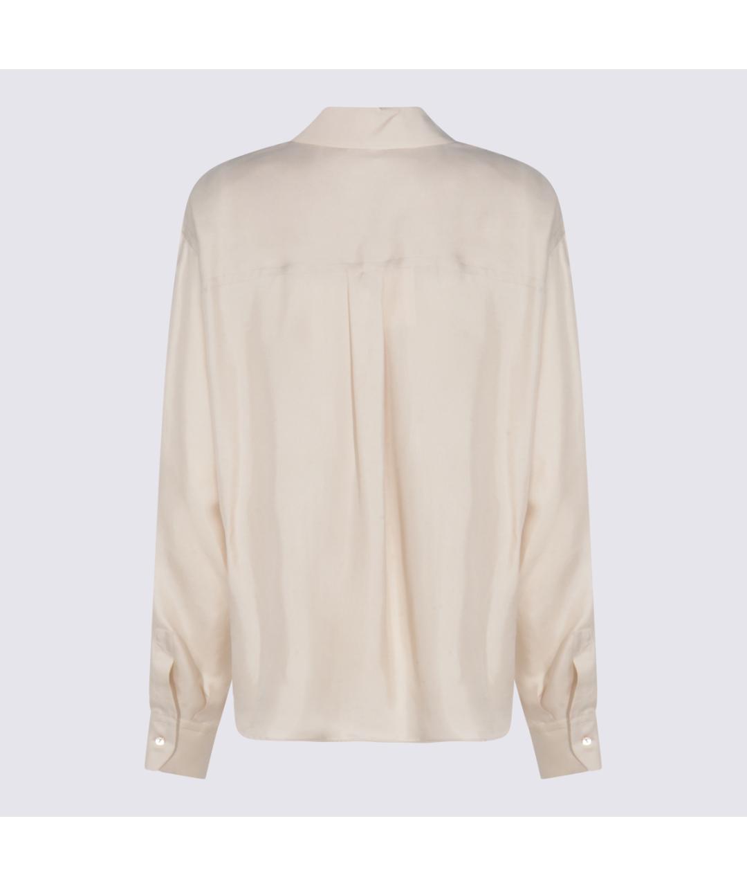 ANTONELLI FIRENZE Бежевая шелковая рубашка, фото 2