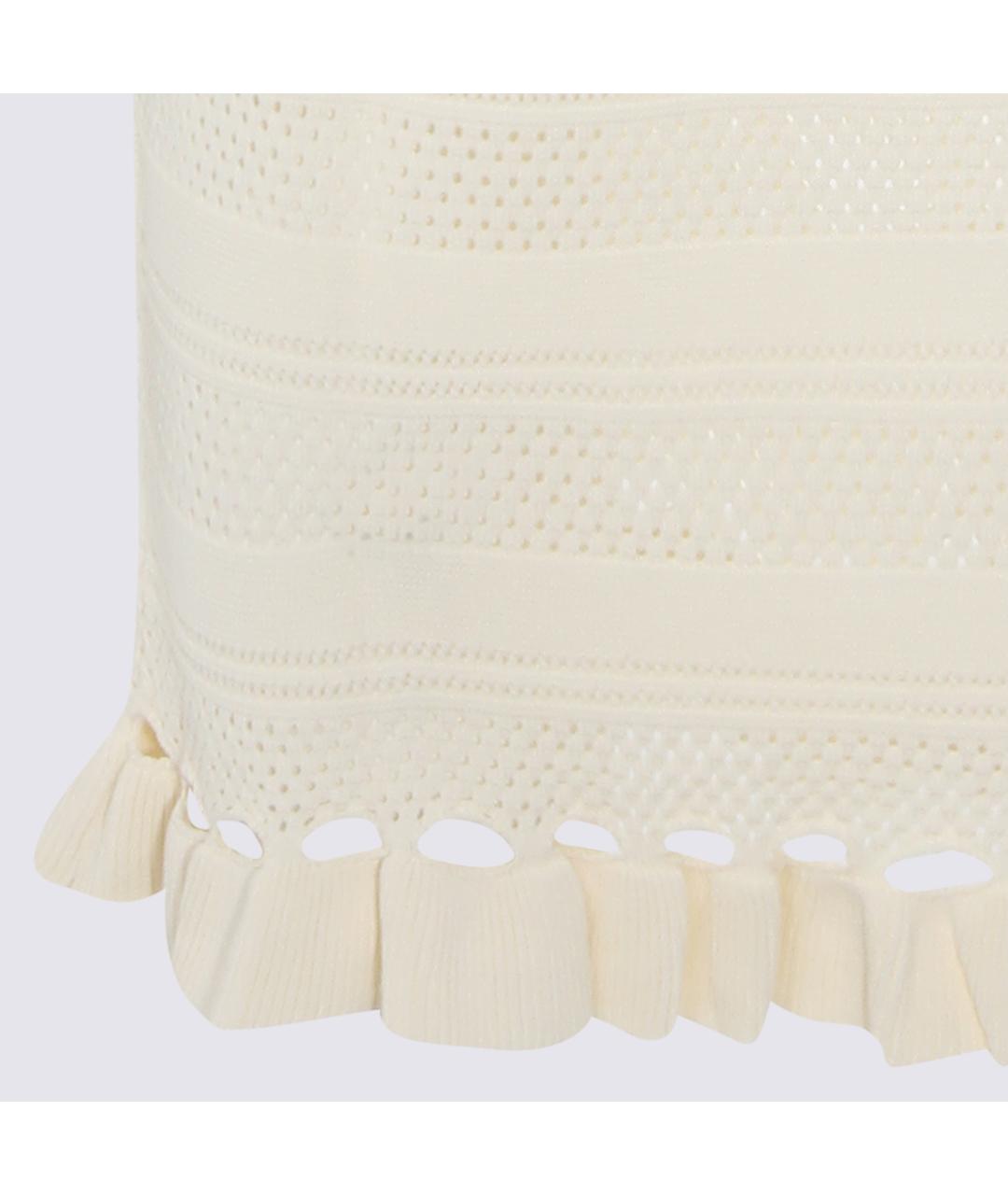 TWIN-SET Бежевая вискозная юбка миди, фото 3