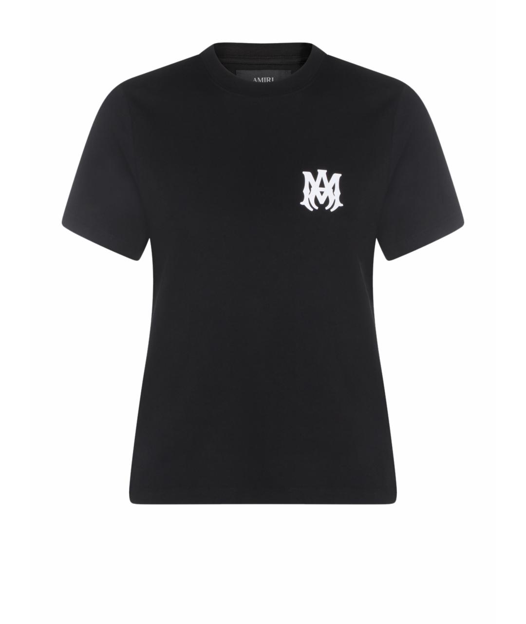 AMIRI Черная хлопковая футболка, фото 1